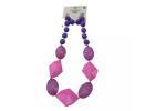 Brand New Pretty Pink Purple Necklace Earrings Set