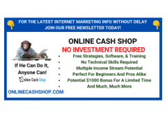 $1000 Bonus Towards Your Online Business!